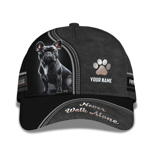 3D Full Print French Bulldog Cap Personalized Name Gift For Dog Lovers