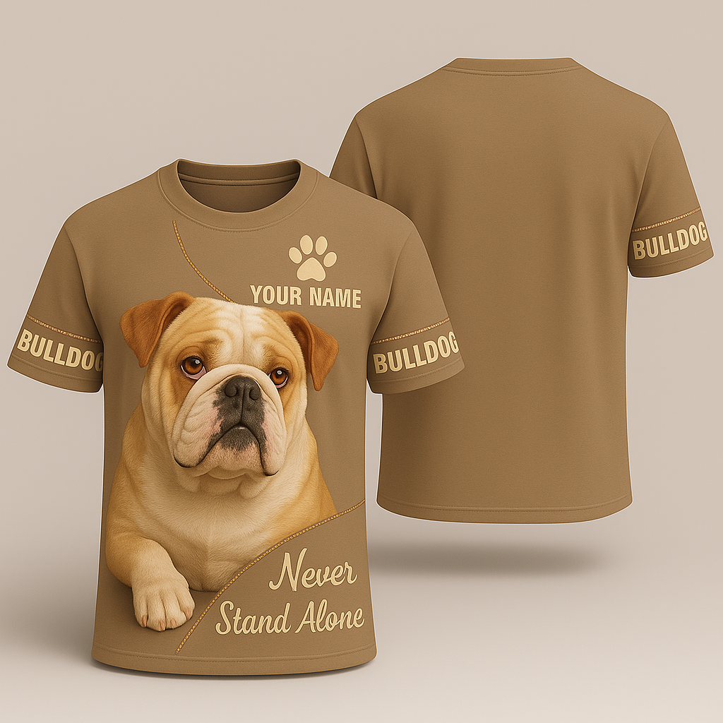 Camiseta con nombre personalizado de montaña bernesa, regalo Never Walk Alone para amantes de los perros, camisetas 3D