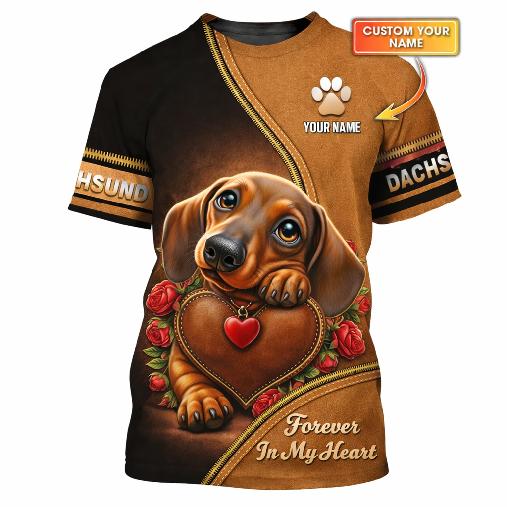 Camiseta con nombre personalizado de montaña bernesa, regalo Never Walk Alone para amantes de los perros, camisetas 3D