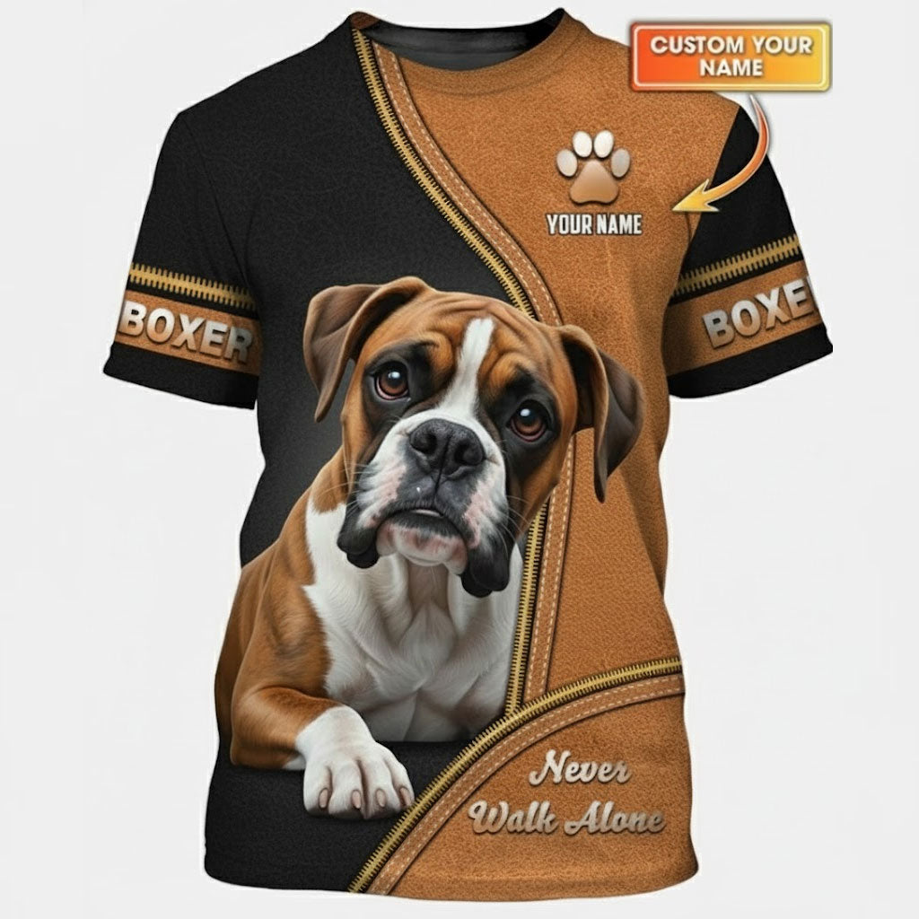 Camisetas con estampado 3D de bulldog americano, regalo personalizado con nombre para amantes de los perros