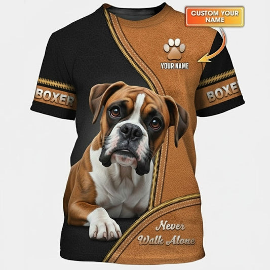 Camisetas con estampado 3D de bulldog americano, regalo personalizado con nombre para amantes de los perros