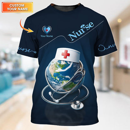 Personalized Nurse Shirt - A World of Care in a Stylish Statement