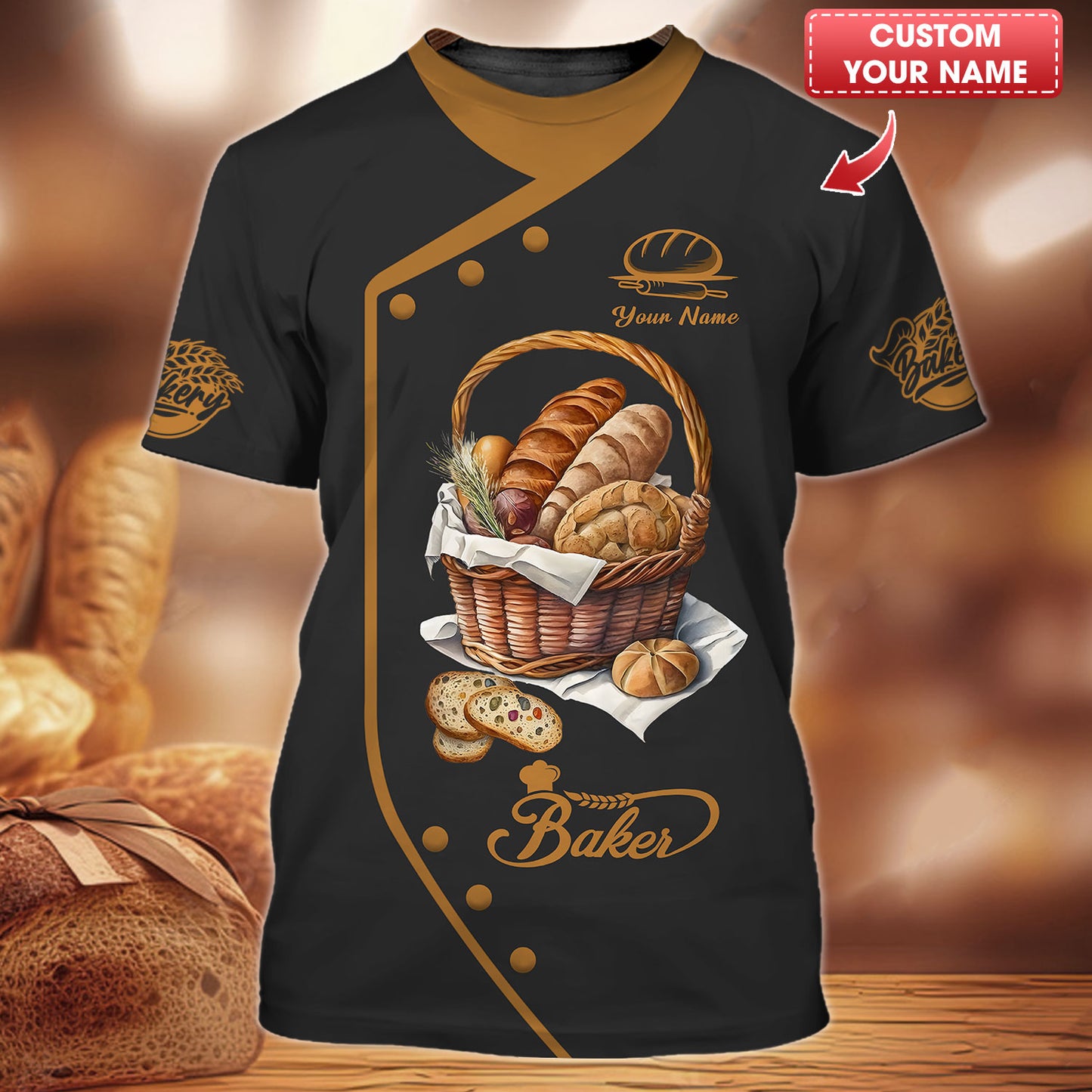 Personalized Baker Shirts - Fresh Baked Perfection