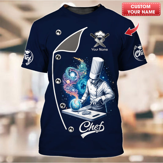 Personalized Chef Shirt - Cosmic Gastronomy and Mystical Flavors