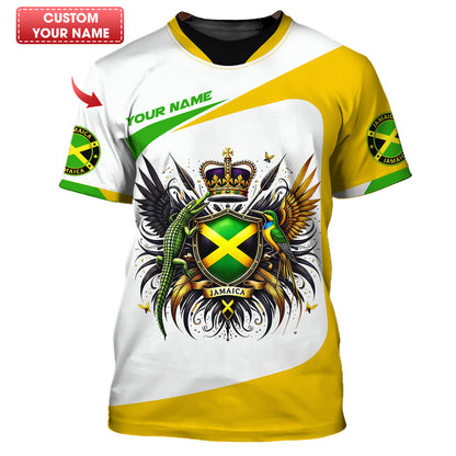 Jamaica Representative Mascot Custom Name 3D Shirt Personalized Gift For Jamaican Lovers