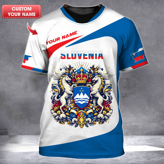 Personalized Slovenia Pride Shirt - Embrace the Slovenian Spirit