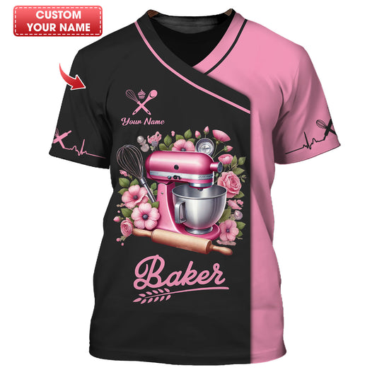 Baker Custom T-Shirts Bakery Tools 3D Shirt Gift For Baker Lover