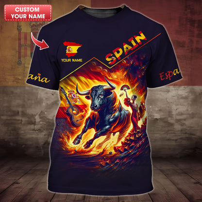 Personalized Spain Pride Shirt - A Unique Blend of Tradition and Style