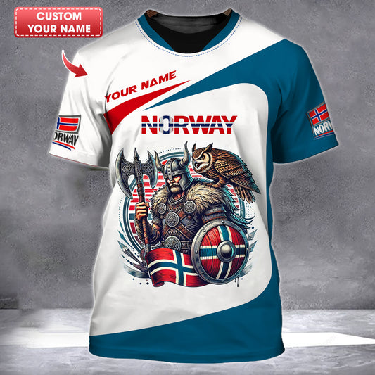 Personalized Norway Viking Shirt - Embrace Your Nordic Heritage