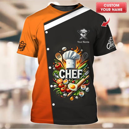 Camisetas de chef personalizadas: pasión culinaria, estilo profesional