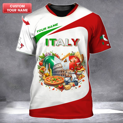 T-shirt personnalisé de fierté italienne - Embrassez l'héritage italien