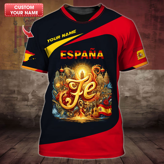 Personalized Spain Pride Shirt - Embrace the Spirit of España