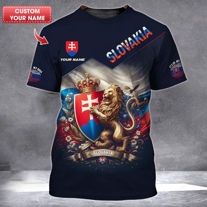 Personalized Slovakia Pride Shirt - Embrace Your Slovak Heritage