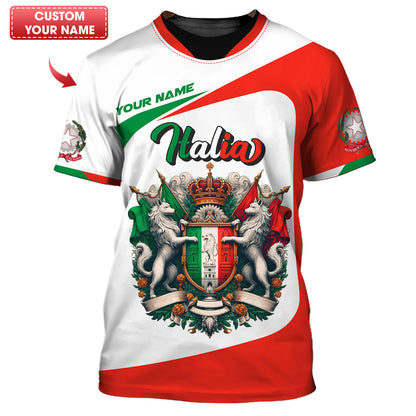 Camiseta personalizada Italia Pride: abraza tu herencia italiana