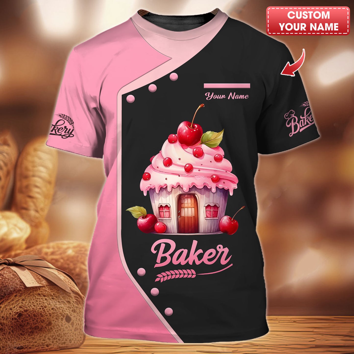 Camisetas de panadero personalizadas: endulce su estilo de repostería