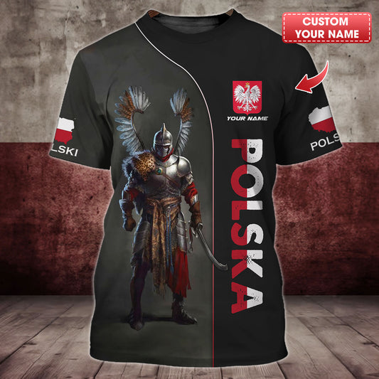 Personalized Poland Pride Shirt - Embrace the Spirit of the Winged Hussars