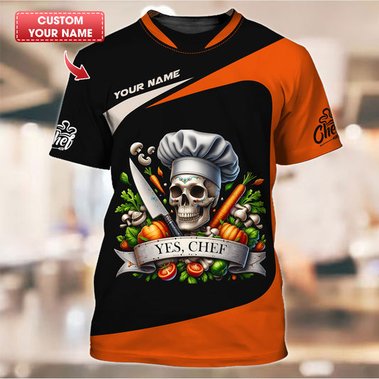 Personalized Chef Shirts - Yes, Chef!