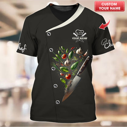 Personalized Chef Shirt – Precision and Freshness in Every Slice