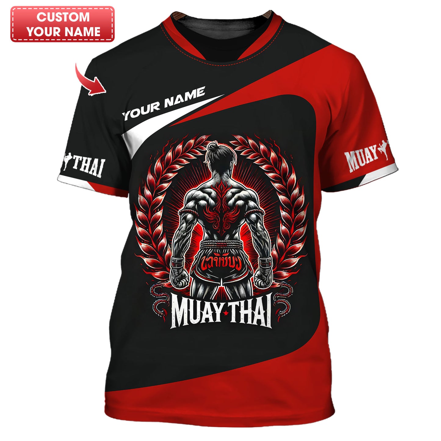 Camiseta de Muay Thai con nombre personalizado Regalo con nombre personalizado para amantes del Muay Thai