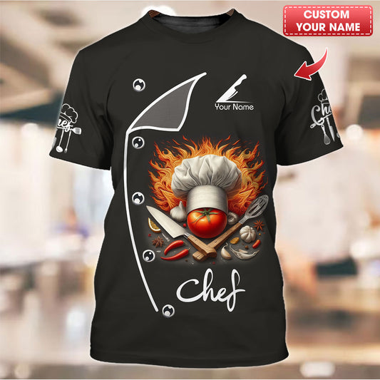 Camisetas de chef personalizadas: diseños con pasión culinaria para chefs profesionales