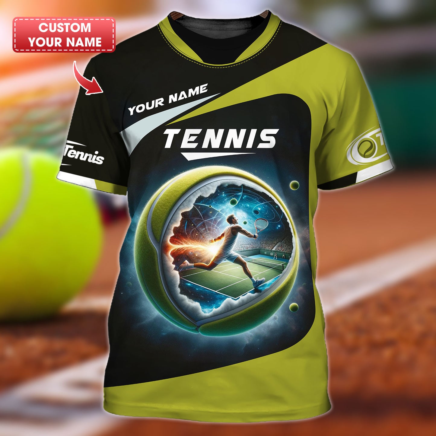 Camiseta de tenis personalizada - The Game Unleashed