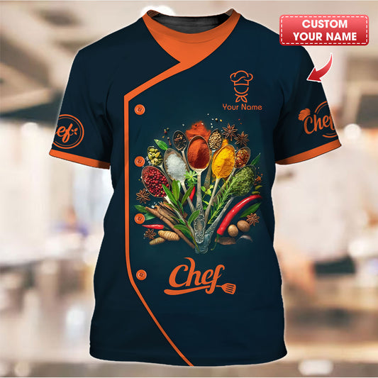 Camisetas de chef personalizadas - Spice Symphony