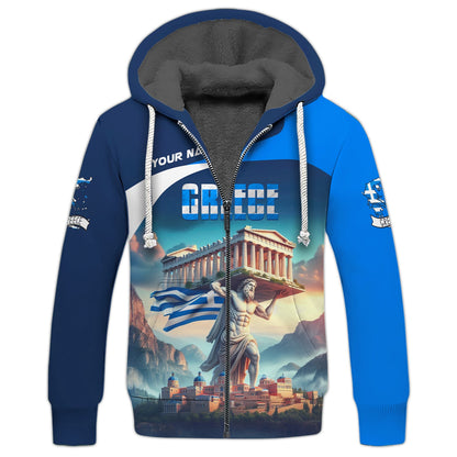 Camisetas personalizadas del gran dios griego Zeus, regalo para amantes de Grecia, hawaiana