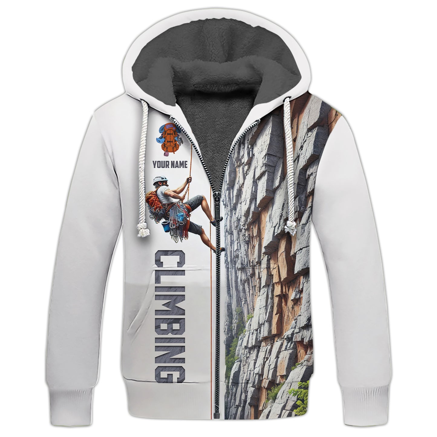 3D Full Print Climbing T-Shirt For Bold Adventurers Personalized Name Gift For Climb Lovers