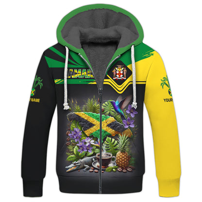 Camisetas con estampado 3D completo de guerrero cocodrilo de Jamaica, regalo con nombre personalizado para los amantes de Jamaica