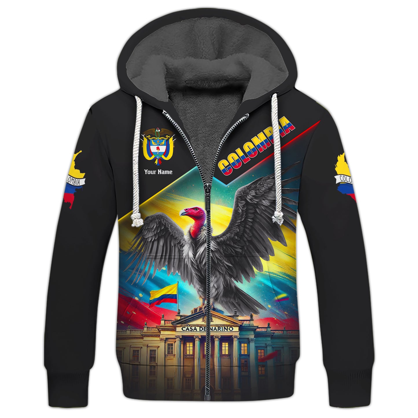 T-shirts personnalisés avec image du condor des Andes de Colombie pour les amoureux de la Colombie