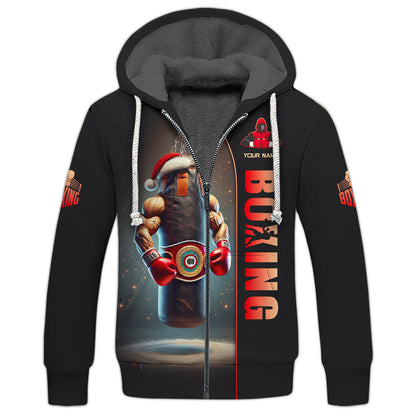 Camiseta personalizada con nombre de oso y boxeador en 3D, regalo personalizado para amantes del boxeo