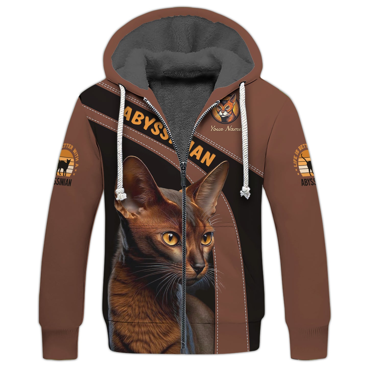 Personalized Abyssinian Cat Shirt - Embrace the Elegance of Abyssinian Felines