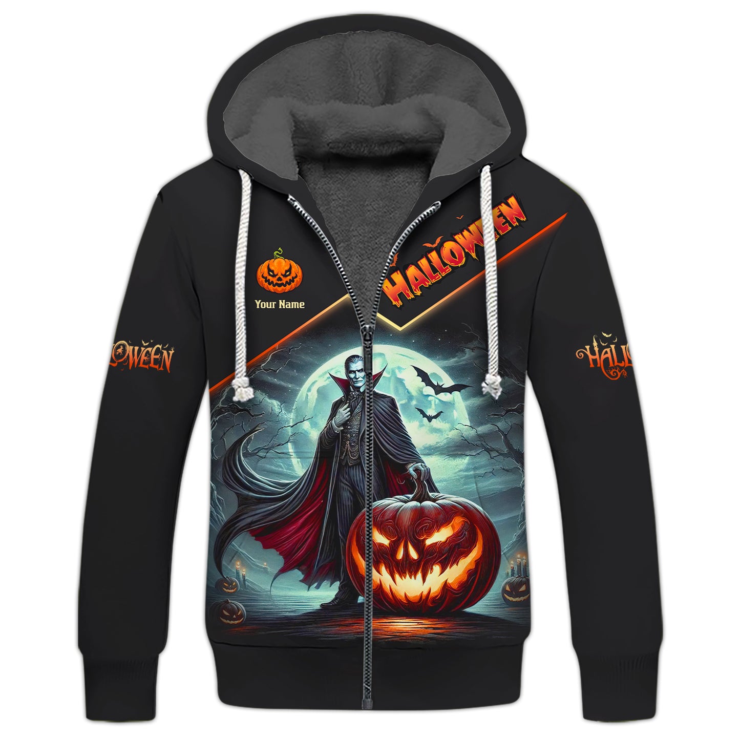 T-shirts Dracula avec citrouille imprimés en 3D, cadeau personnalisé pour les amoureux d'Halloween