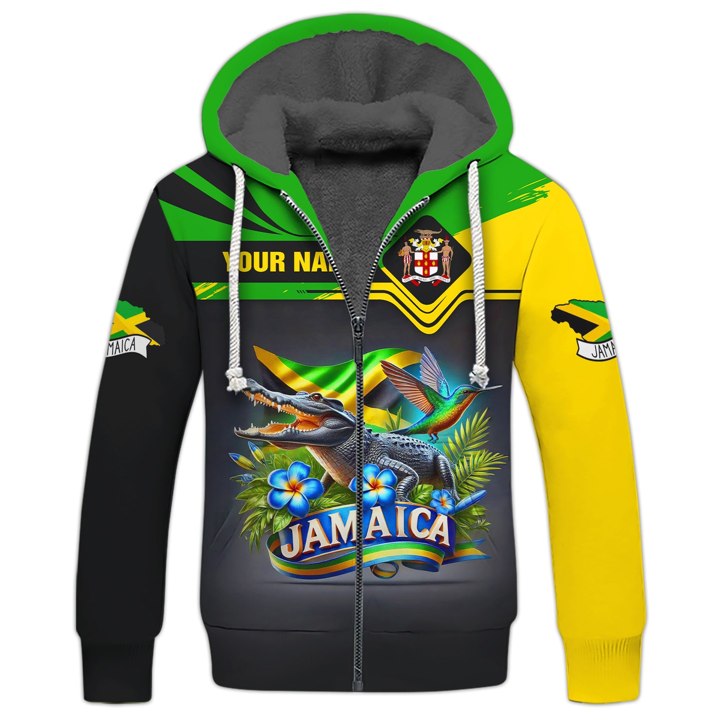 Camiseta Jamaica Life con nombre personalizado y estampado completo en 3D, regalo para amantes de Jamaica