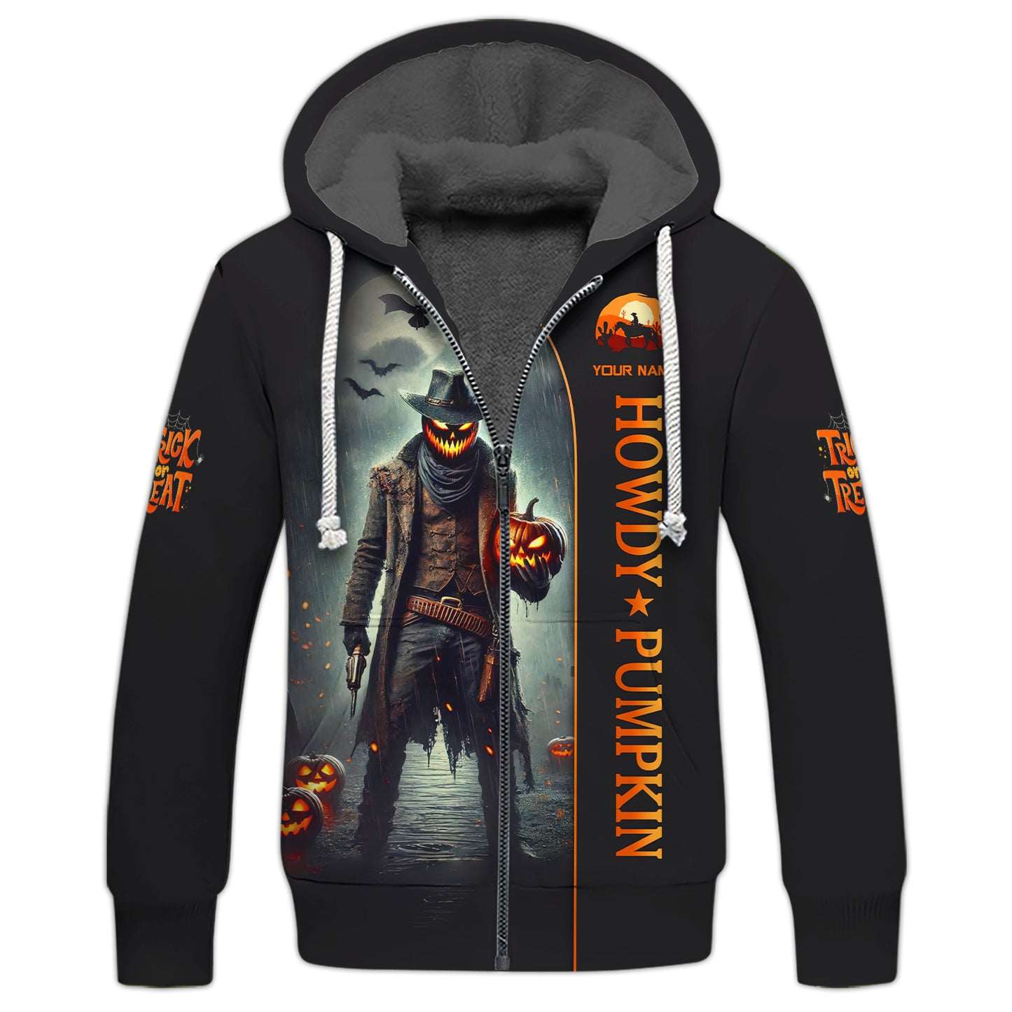 Camisetas con estampado 3D completo de Drácula con calabaza, regalo con nombre personalizado para amantes de Halloween