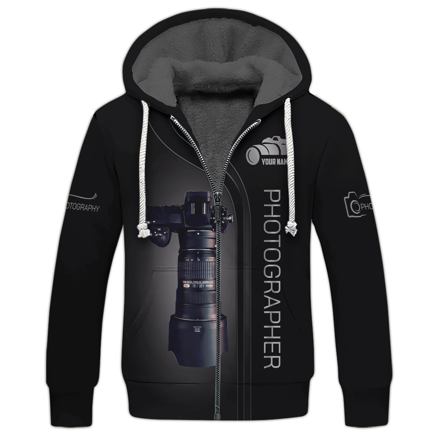 T-shirts personnalisés pour photographe T-shirt 3D pour photographe Cadeau pour les amateurs de photographe