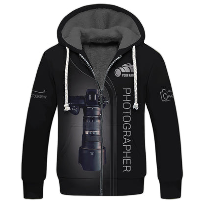 Camisetas personalizadas de fotógrafo Camiseta 3D de fotógrafo Regalo para amantes de la fotografía