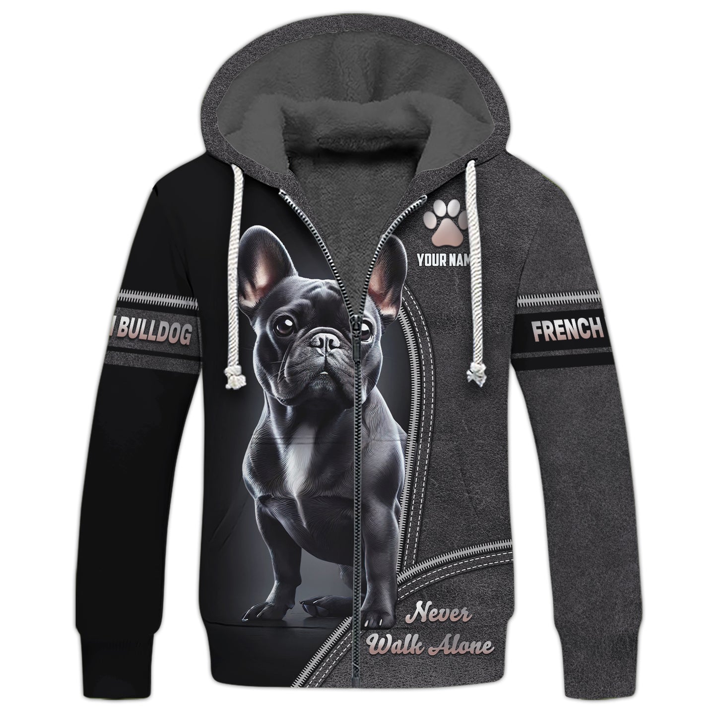 Camisetas con estampado 3D de bulldog americano, regalo personalizado con nombre para amantes de los perros