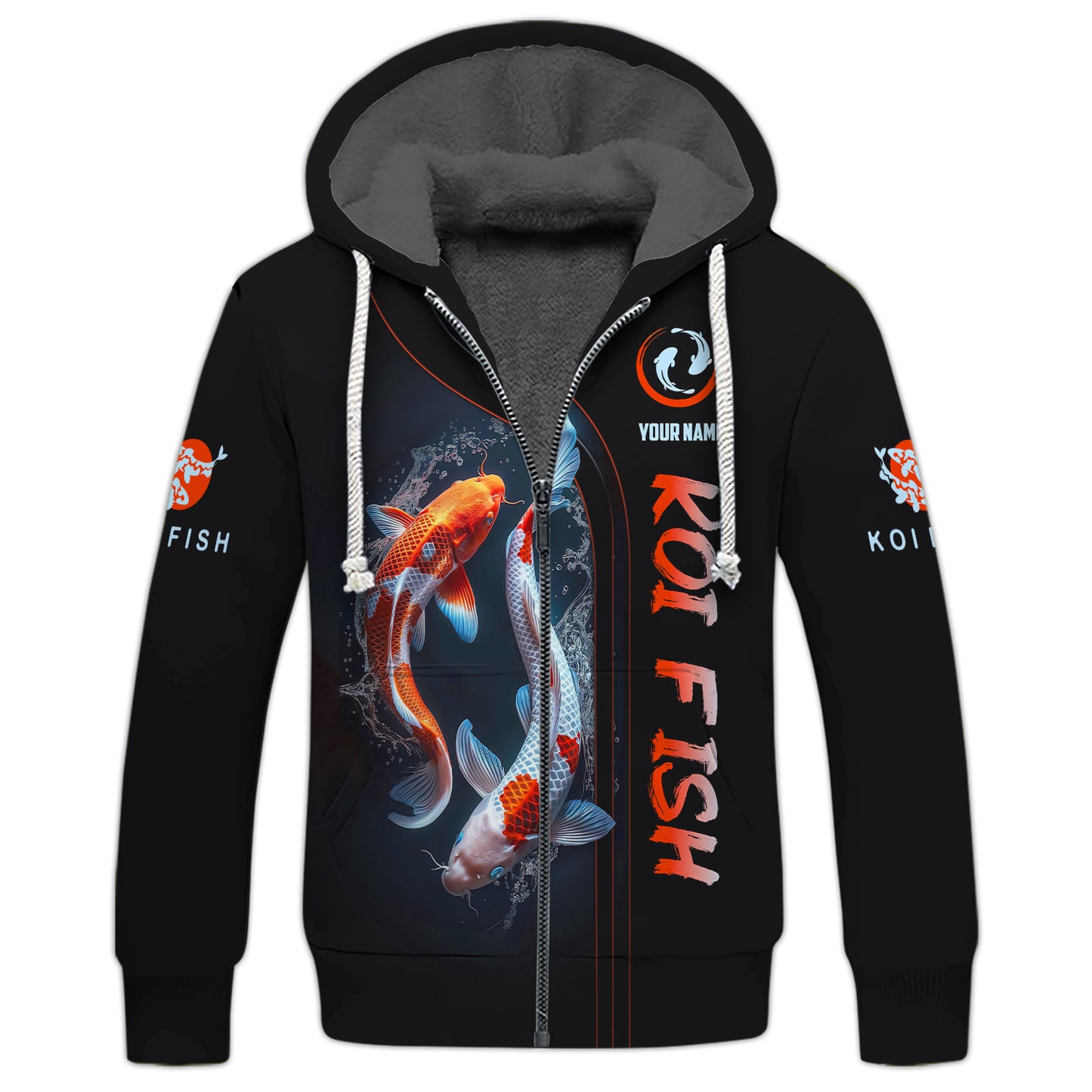 3D Full Print Koi Fish T-Shirts Personalized Name Gift For Koi Fish Lovers