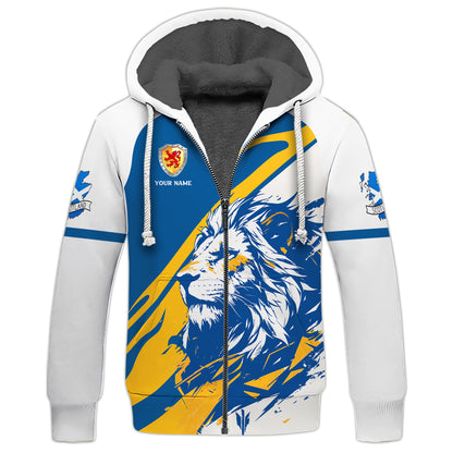 Personalized Scotland Shirt - Bold Lion Design