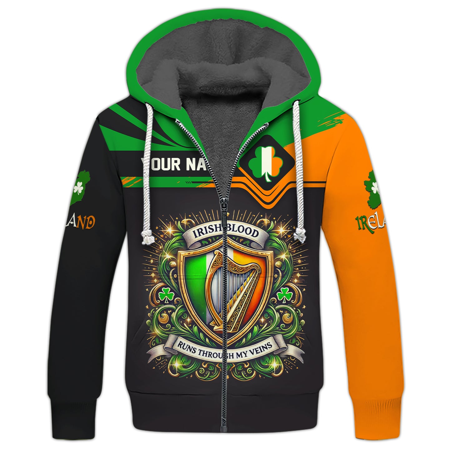 Características distintivas de Irlanda: camisetas con nombre personalizado, regalo para amantes irlandeses