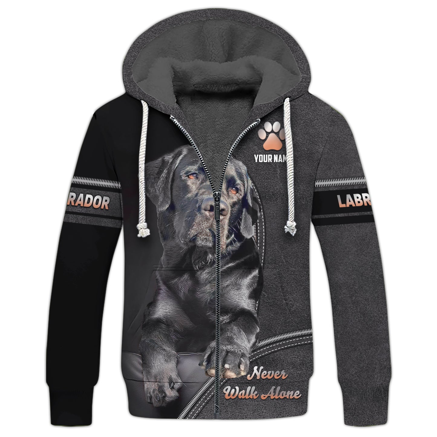 3D Full Print Labrador Dog T-Shirts Personalized Name Gift For Dog Lovers