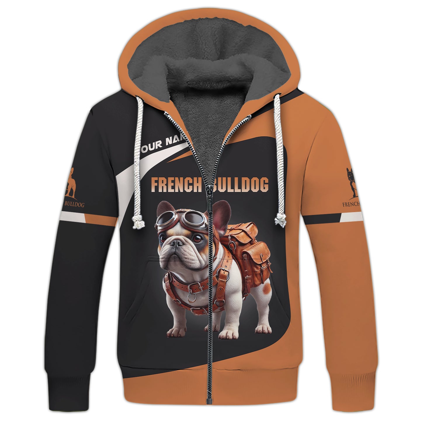 Custom Name T-Shirt Stylish French Bulldog Adventure Gift For Dog Lover