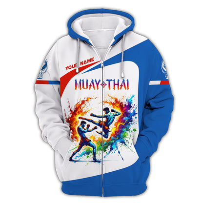 Personalized Name The Explosion Of Muay Thai Power Shirt Custom Name Gift For Muay Thai Lovers