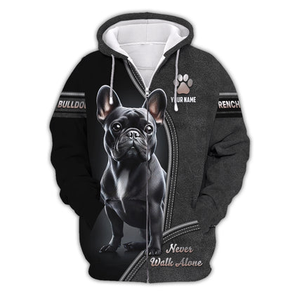 Camisetas con estampado 3D de bulldog americano, regalo personalizado con nombre para amantes de los perros