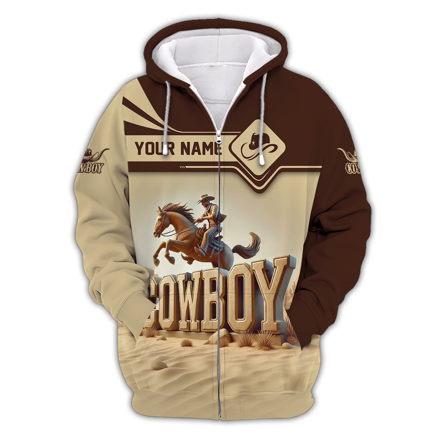 Customizable Western Cowboy 3D shirt Personalized Name Gift For Cowboy Lovers