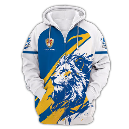 Personalized Scotland Shirt - Bold Lion Design