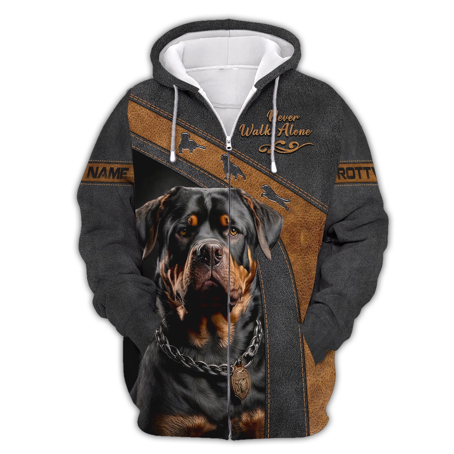 T-shirts personnalisés Majestic Rottweiler T-shirt 3D Rottweiler Cadeau pour les amoureux des chiens