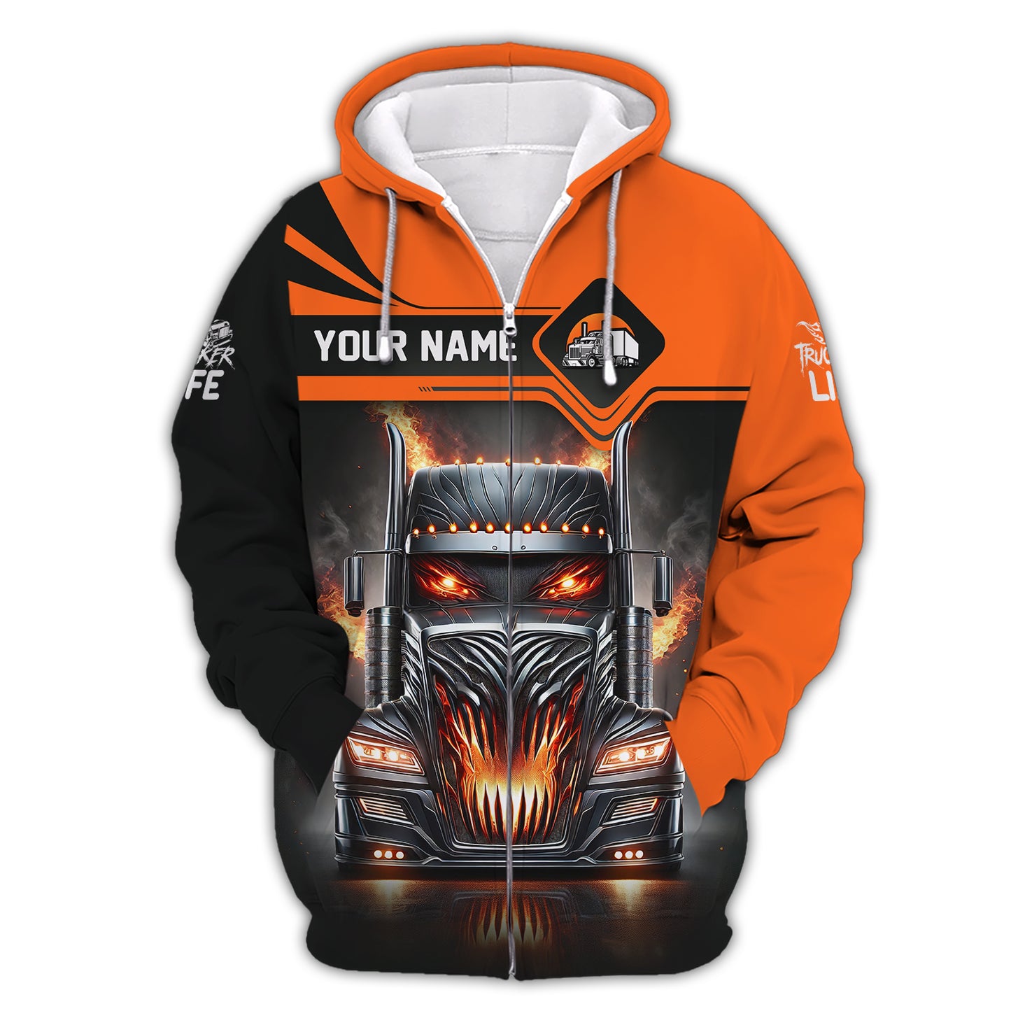 Custom Trucker Life T-Shirt Personalized Name Gift For Trucker Lovers