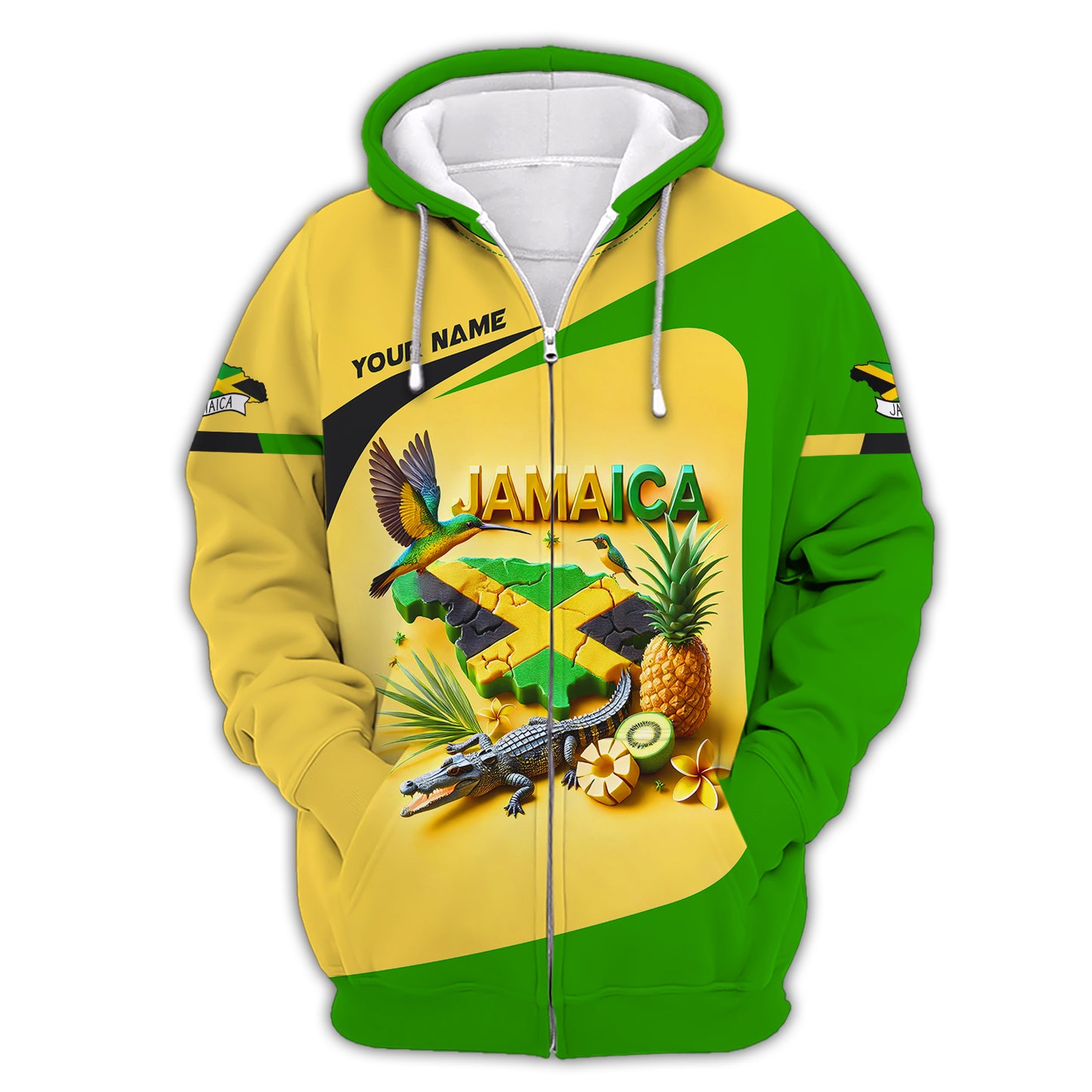 Camiseta personalizada del guerrero cocodrilo de Jamaica, regalo para los amantes de Jamaica